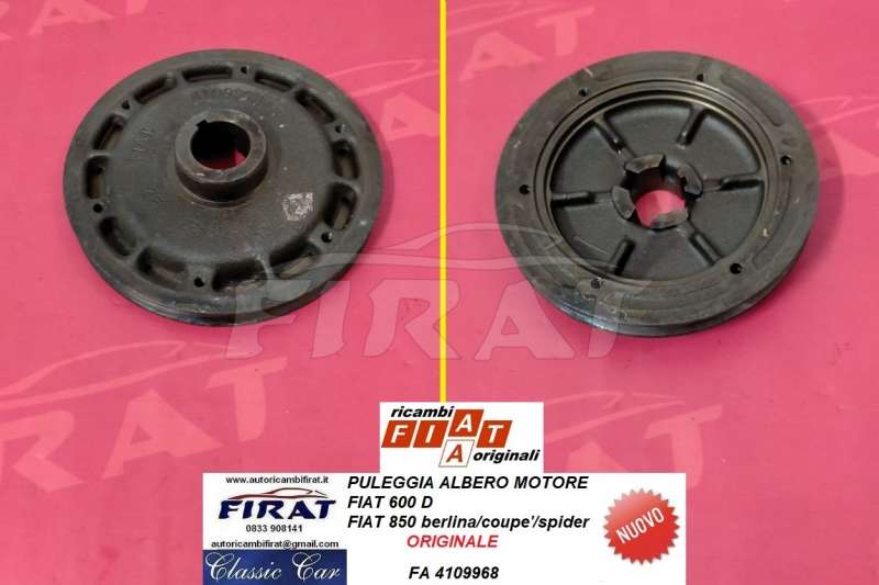 PULEGGIA ALBERO MOTORE FIAT 600 D - 850 (4109968)